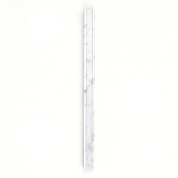 Groove Pencil Carrara Marble Tile Liner 