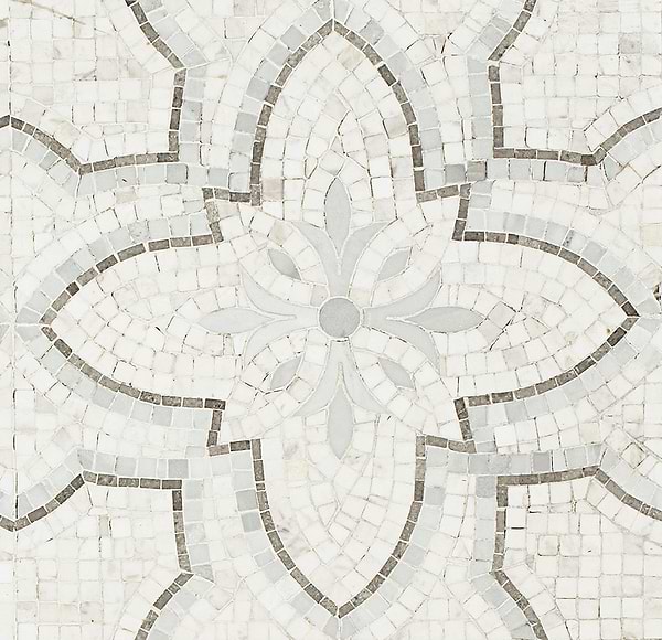 Primrose Bianco Grigio Marble Tile