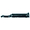 Nabi Midnight Blue Green 1x6 Crackled Glossy Glass Corner Base Molding
