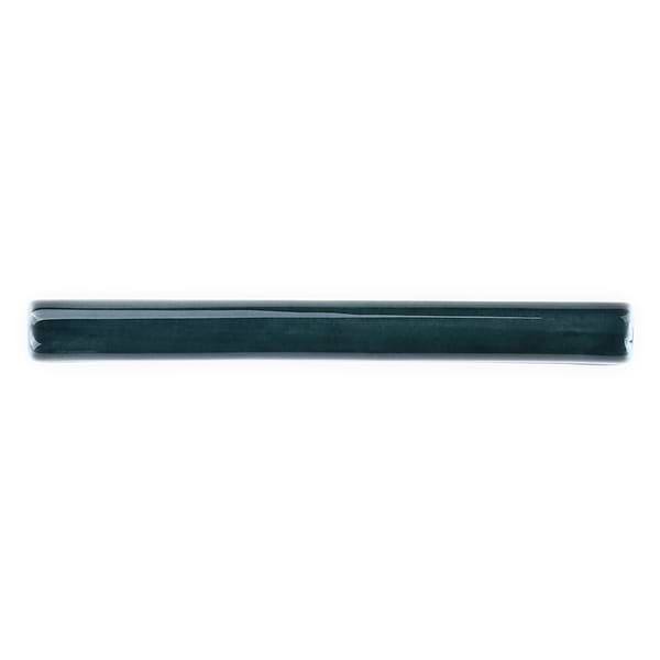 Nabi Midnight Blue Green 1/2x6 Crackled Glossy Glass Pencil Liner