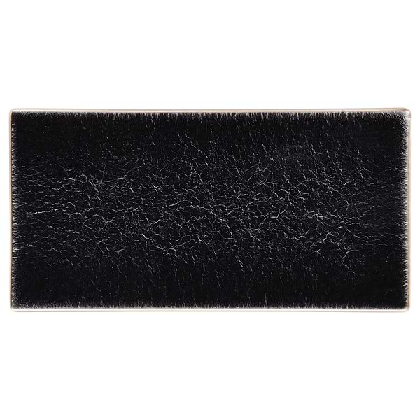 Disco-Nabi Gunmetal 3x6 Crackled Glass Wall Tile