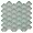 Suki Green 2x3 Fish Scale Matte Glass Mosaic Tile