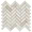 White Jade 1x3" Herringbone Polished Marble Mosaic