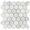 Asian Statuary 2" Hexagon Polished Marble Mosaic Tile