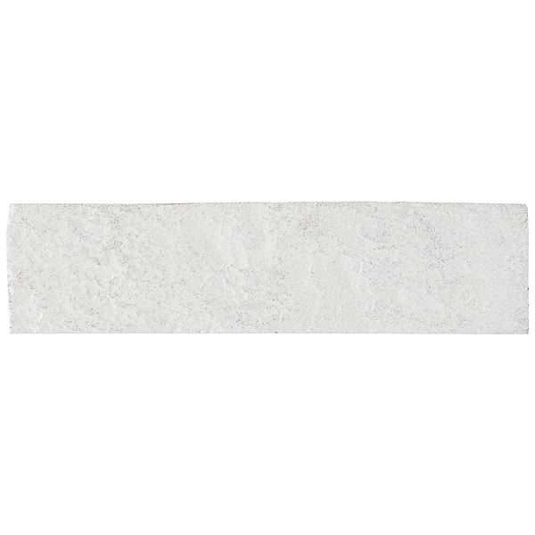 Easton Mesa Natural White 2x8 Handmade Glazed Clay Brick Textured Subway Tile
