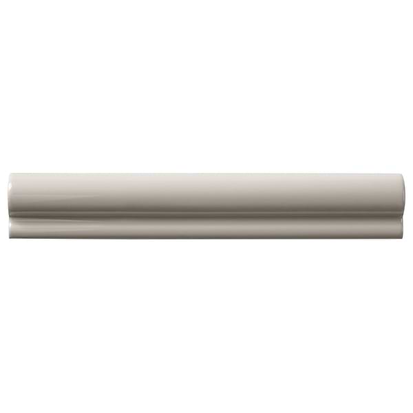 Lancaster Piccadilly Dove Gray 2x12 Polished Ceramic Chair Rail Liner