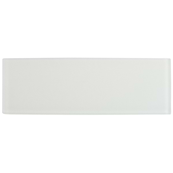 Loft Super White Frosted 4" X 12" Glass