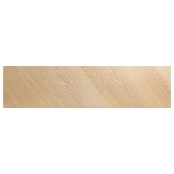 Aspen LVT Chevron Brined 12x48 Luxury Vinyl Plank in Brown, View 7, open zoomed image