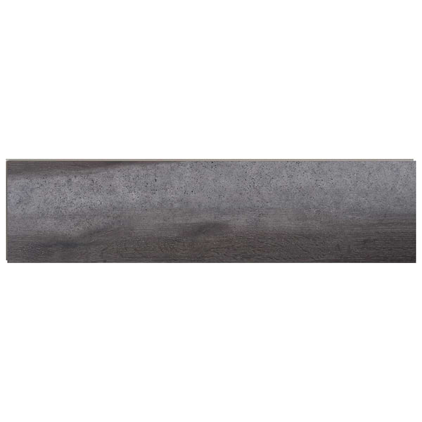Woodcrete Charcoal Gray Rigid Core Click 12x48 Luxury Vinyl Tile