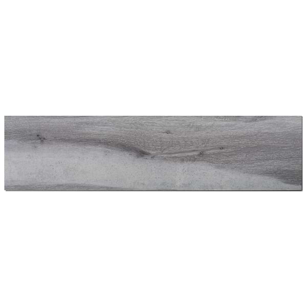 Woodcrete Silver Gray Rigid Core Click 12x48 Luxury Vinyl Tile