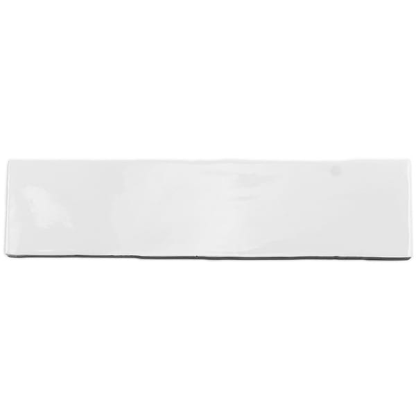 Lancaster Bianco White 3x12 Polished Ceramic Subway Wall Tile
