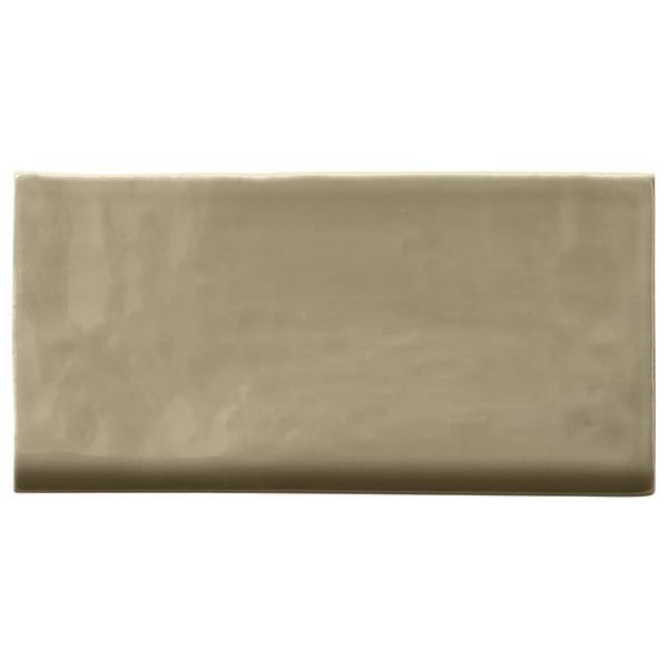 Lancaster Celery Green 3x6 Ceramic Bullnose