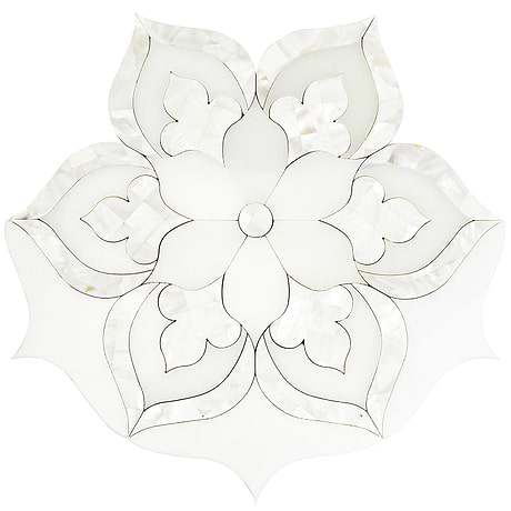Waterjet Marble + Pearl Tile for Backsplash,Kitchen Floor,Kitchen Wall,Bathroom Floor,Bathroom Wall,Shower Wall,Outdoor Wall