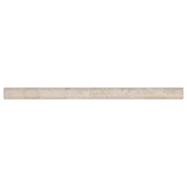 Cream Misto Beige 1x12 Honed Marble Pencil Liner