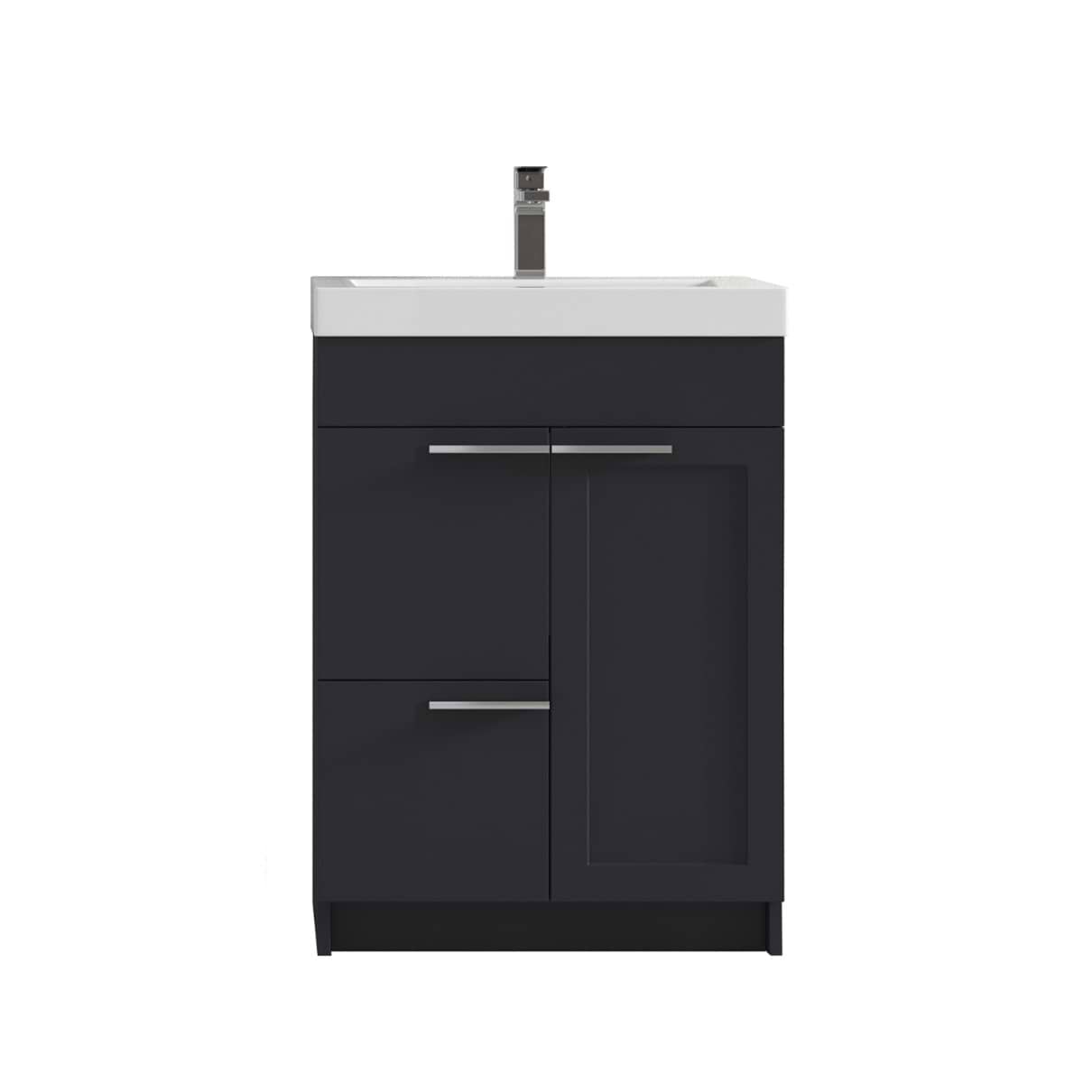 Mona Charcoal Gray 24'' Vanity with Acrylic Counter