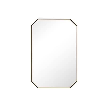 James Martin Vanities Rohe Champagne Brass 24x36" Octagonal Mirror