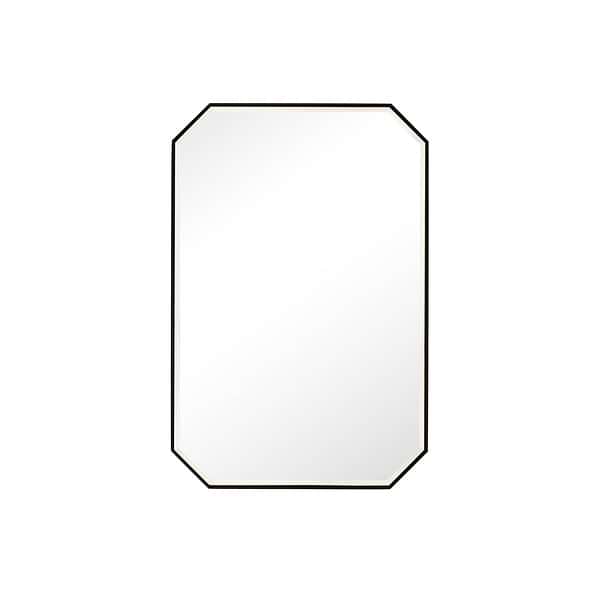 James Martin Vanities Rohe Matte Black 24x36" Octagonal Mirror