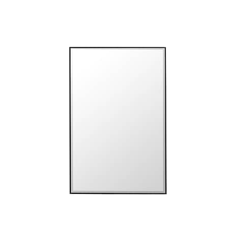 James Martin Vanities Rohe Matte Black 26x40" Rectangle Mirror