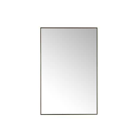 James Martin Vanities Rohe Champagne Brass 26x40" Rectangle Mirror