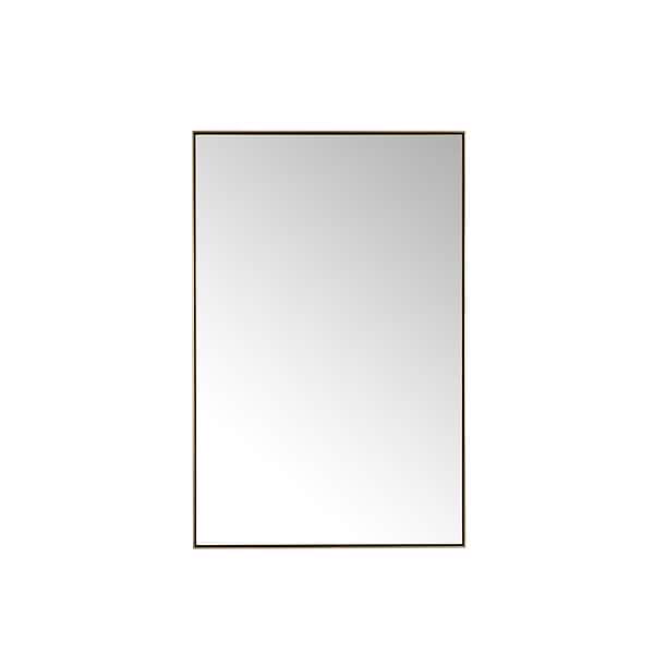 James Martin Vanities Rohe Champagne Brass 26x40" Rectangle Mirror