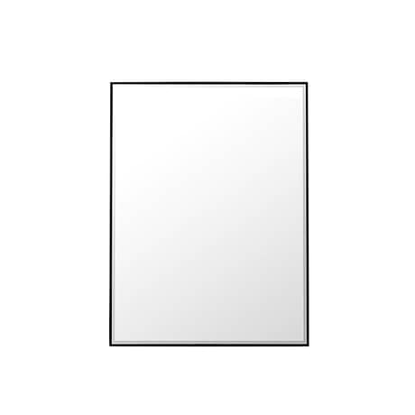James Martin Vanities Rohe Matte Black 30x40" Rectangle Mirror