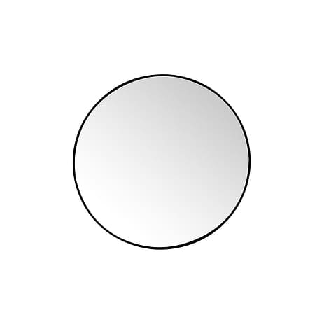 James Martin Vanities Rohe Matte Black 30" Round Mirror