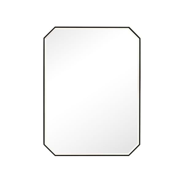 James Martin Vanities Rohe Matte Black 30x40" Octagonal Mirror