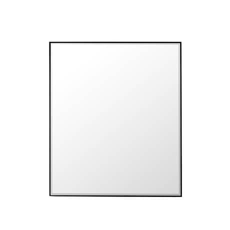 James Martin Vanities Rohe Matte Black 36x42" Rectangle Mirror