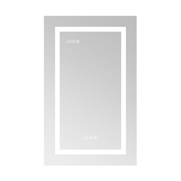Rory Grooved 20x32" Rectangle Recessed or Wall Mounted Right-Hand LED Medicine Cabinet with Mirror