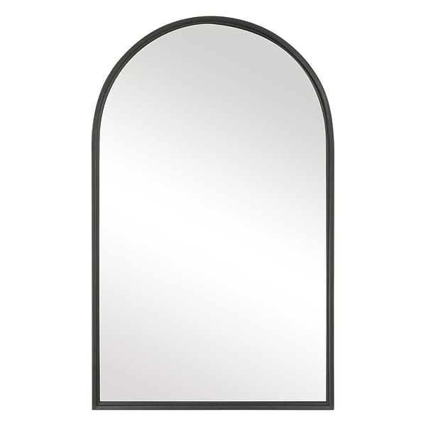 Simpla Horizon Black 24x39" Arched Mirror