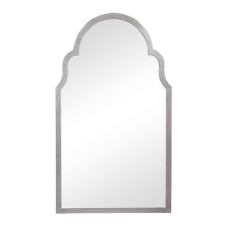Rialto Medina Silver 21x37" Framed Arched Mirror