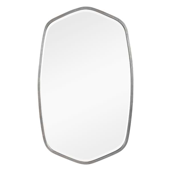 Ayelet Silver 22x36" Geometric Mirror