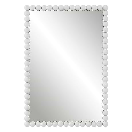 Shari White 21x30" Rectangle Mirror