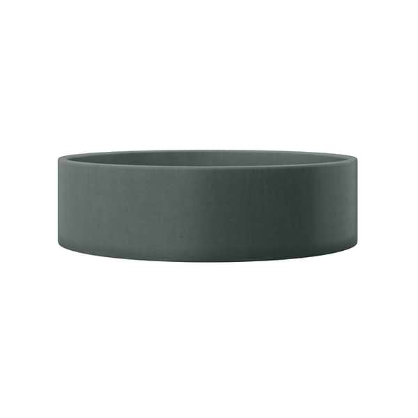 Odet Forest Green 16" Concrete Round Floating Sink by mudd.concrete