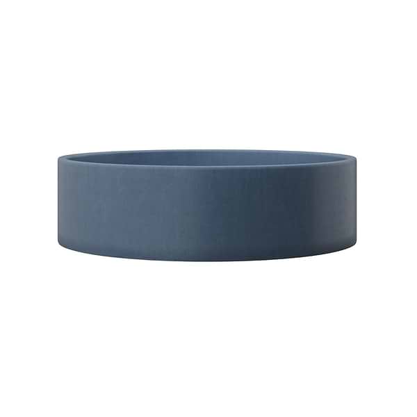 Odet Denim Blue 16" Concrete Round Floating Sink by mudd.concrete