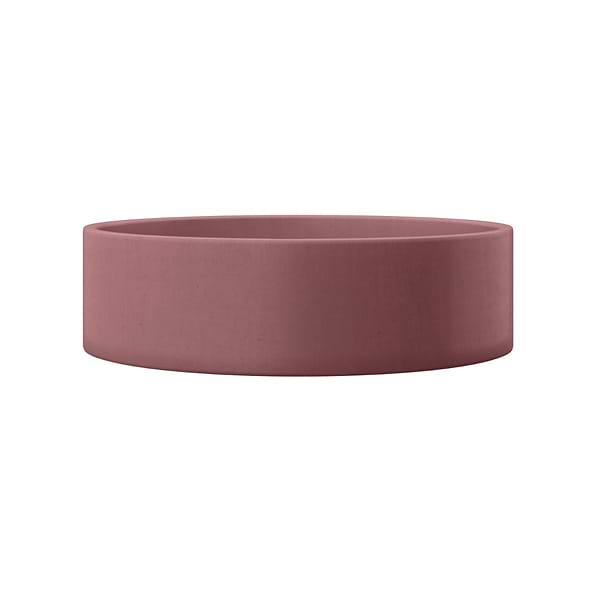 Odet Berry Pink 16" Concrete Round Floating Sink by mudd.concrete