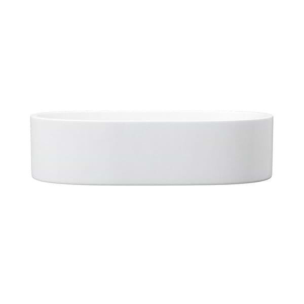 Parro Cotton White 18" Concrete Oval Floating Sink by mudd.concrete