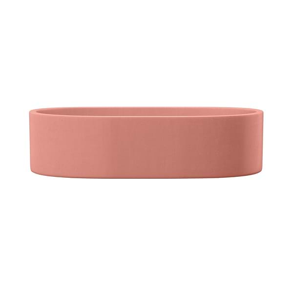 Parro Mousse Pink 18" Concrete Oval Floating Sink by mudd.concrete