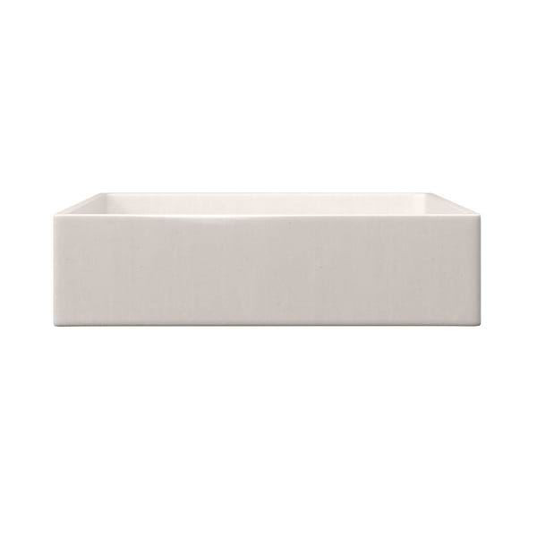 Yarra Mocha Cream 16" Concrete Square Floating Sink by mudd.concrete
