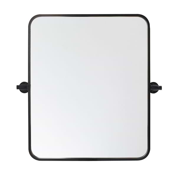 Liora Matte Black 20x24" Rectangle Tilt Mirror