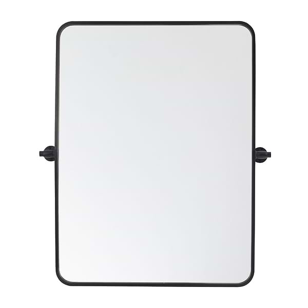 Liora Matte Black 24x32" Rectangle Tilt Mirror