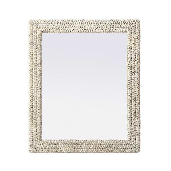 Marlis Ivory Corn Husk 30x36" Rectangle Mirror