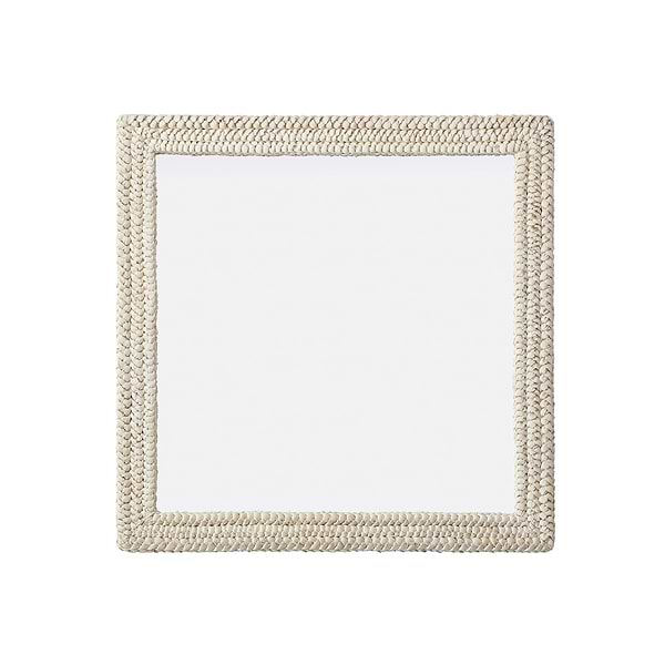 Marlis Ivory Corn Husk 40x40" Square Mirror