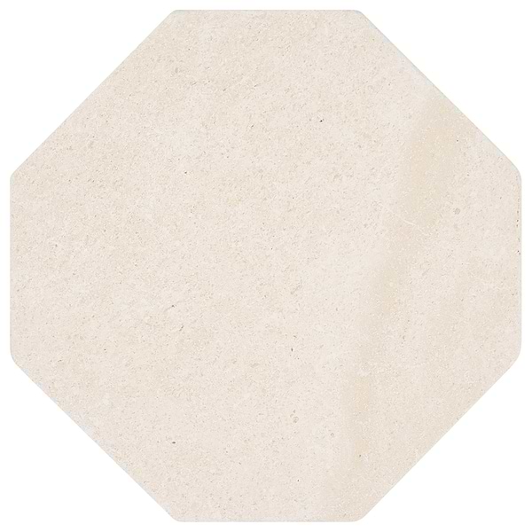 Alaris Simena 8" Octagon with Bellini and Rosso Levanto Dot Tumbled Limestone and Marble Tile
