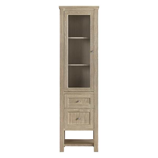 James Martin Vanities Breckenridge Whitewashed Oak  22x80 Linen Cabinet