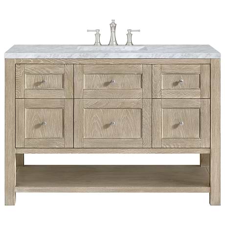 James Martin Vanities Breckenridge Whitewashed Oak 48