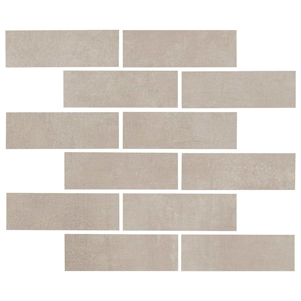 Essence Ash Beige 2x6 Matte Porcelain Mosaic Tile in Beige, View 1