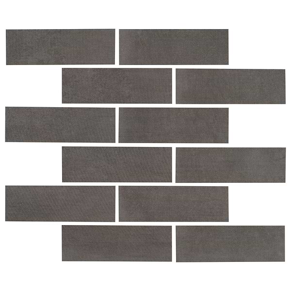 Essence Carbon Brown 2x6 Matte Porcelain Mosaic Tile in Brown, View 1