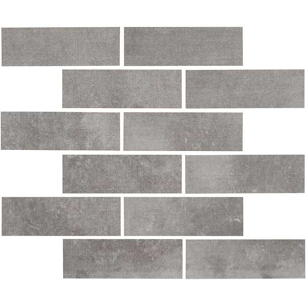 Essence Graphite Gray 2x6 Matte Porcelain Mosaic Tile in Dark Gray, View 1