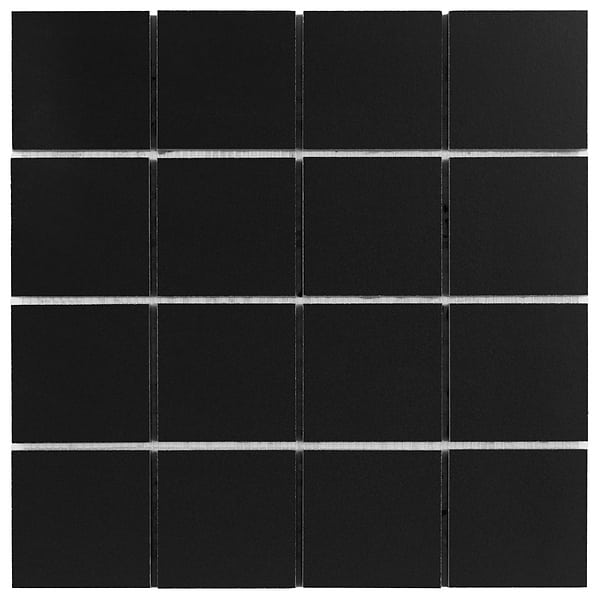 Modari Black 3x3 Matte Porcelain Mosaic Tile
